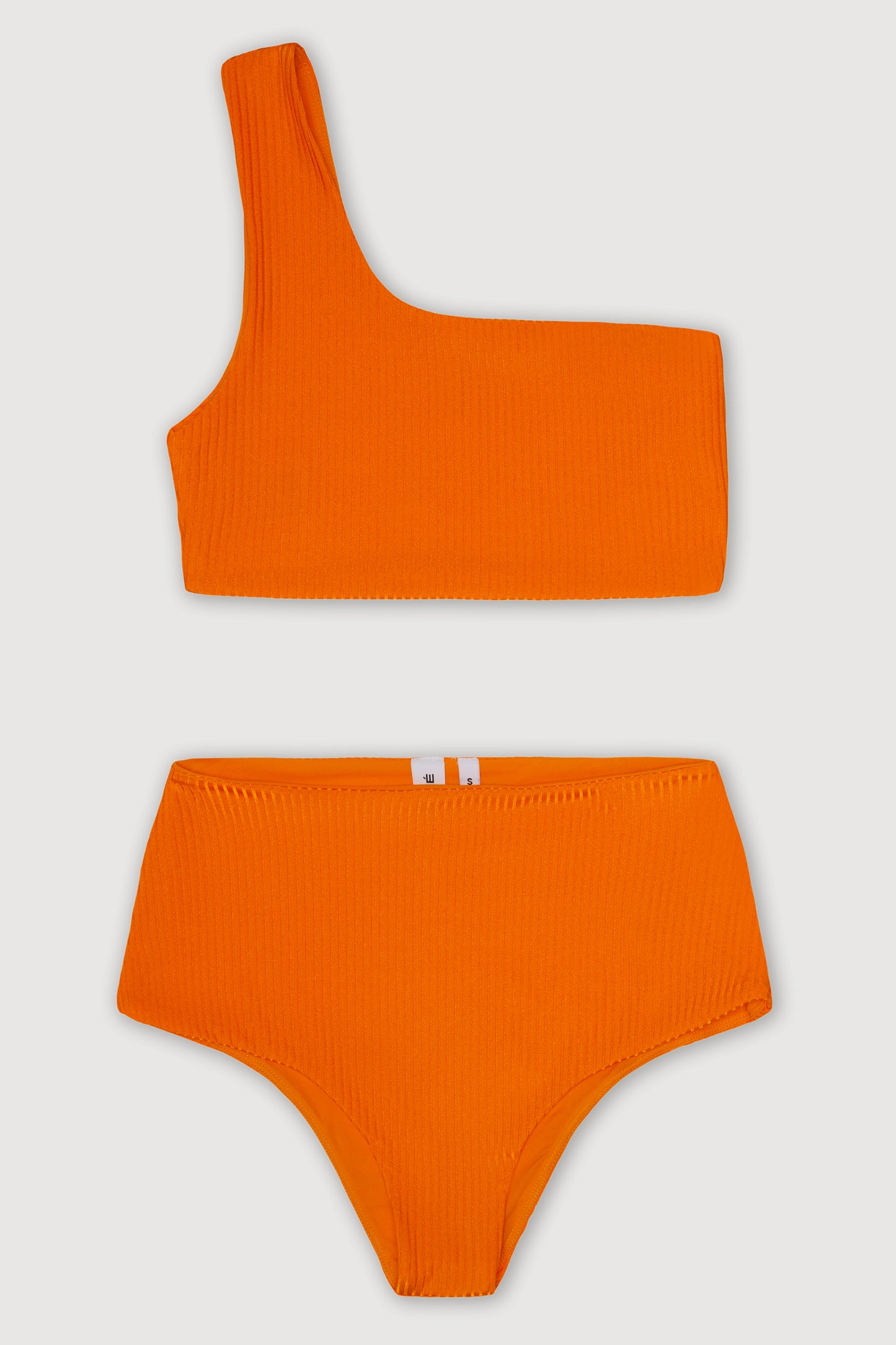 Résumé - oranje bikini met hoge taille