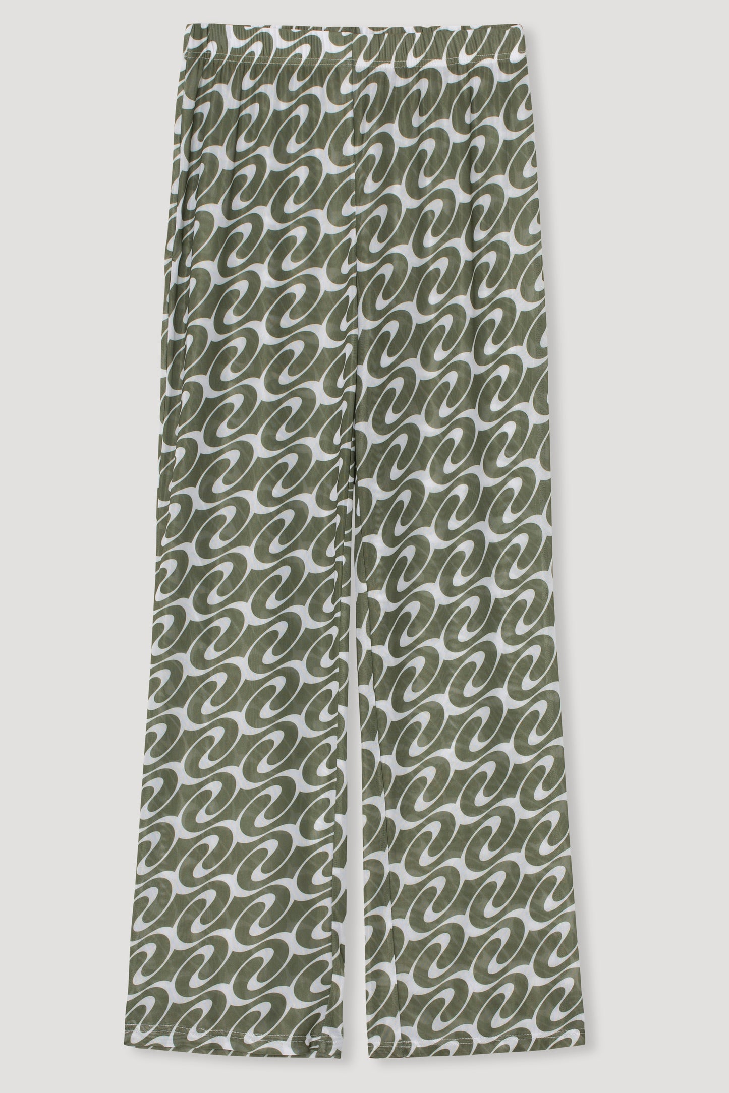 Résumé - kaki groene broek met logo print