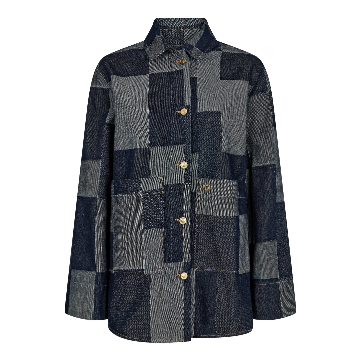 Denim patchwork jack