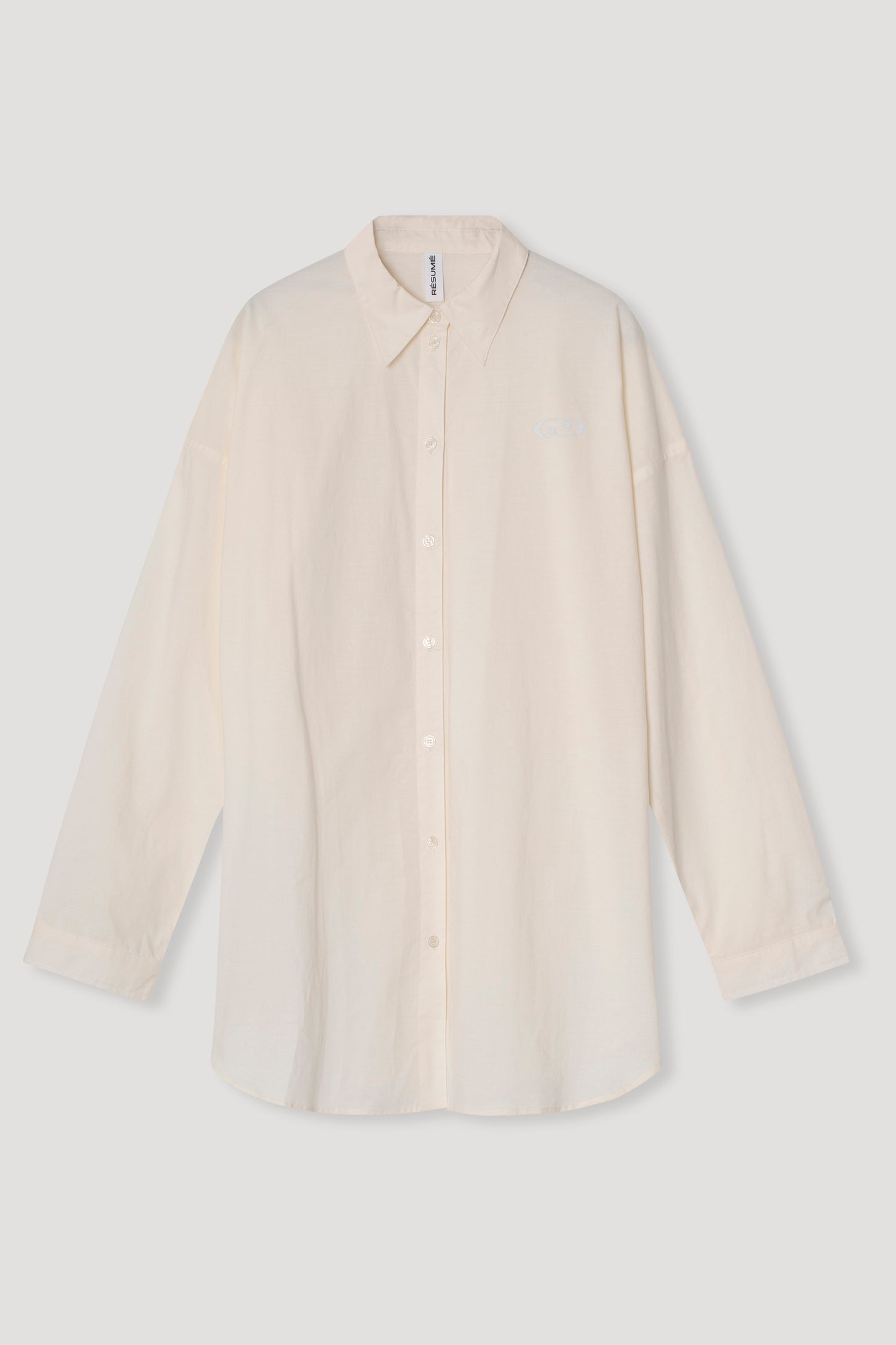 Résumé - oversized blouse met lange mouwen gebroken wit