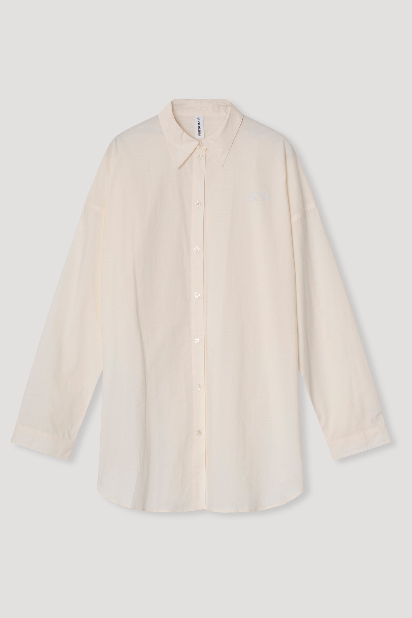 Résumé - oversized blouse with long sleeves off white